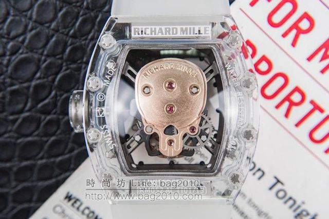 Richard Mille e理查徳米勒 RM052系列 最新鬼頭升級版 顱骨系列 原裝透明殼 理查徳米勒高端男士全自動機械腕表  hds1445